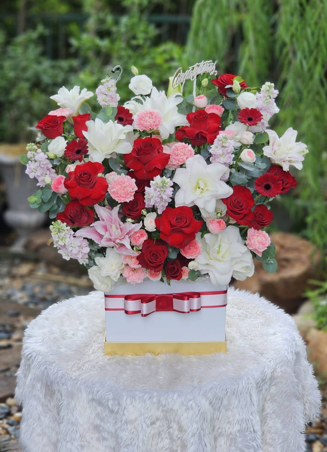 Congratulations Bouquets, a real arrangement by ChorPhaka Florist